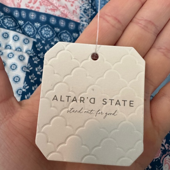 NWT - Altar'd State Colorful Patchwork Vest - Picture 3 of 4